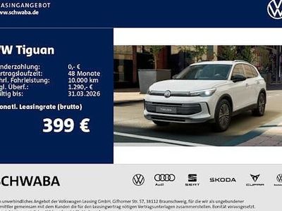 Neu VW Tiguan Life 150 PS (110 kW) 2025 Weiß SUV