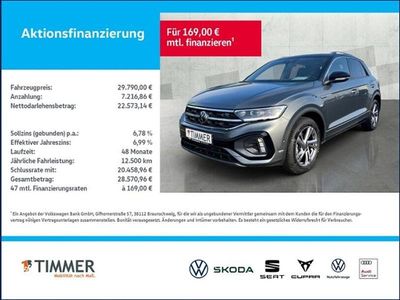 Gebraucht VW T-Roc R-line 150 PS (110 kW) 2025 Grau SUV