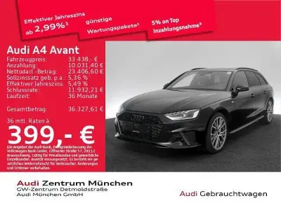 Gebraucht Audi A4 S-Line 204 PS (150 kW) 2024 Mythosschwarz metallic Kombi