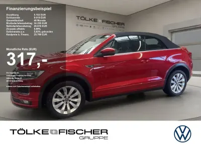 Gebraucht VW T-Roc Cabriolet R-line 150 PS (110 kW) 2022 Rot Cabrio