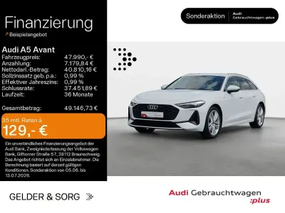 Gebraucht Audi A5 Sport 299 PS (219 kW) 2025 Gletscherweiß metallic Kombi