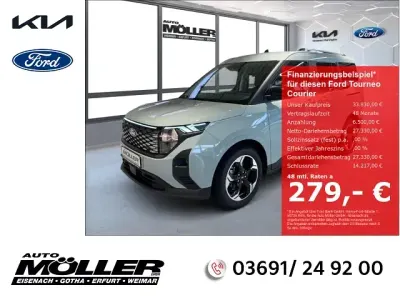 Neu Ford Tourneo Courier Titanium 100 kW (136 PS) 2026 Grau Van / Kleinbus