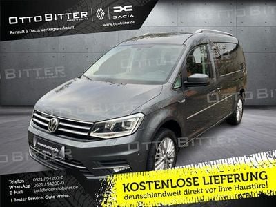 Indiumgrau Gebraucht 2018 VW Caddy Maxi Highline Van / Kleinbus | 26.395 € (Etwas zu teuer)