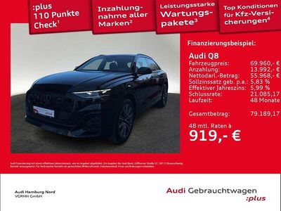 Gebraucht Audi Q8 S-Line 340 PS (250 kW) 2025 Mythosschwarz metallic SUV