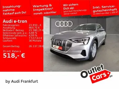 Używany Audi e-tron 230 kW (313 KM) 2022 Srebrny SUV