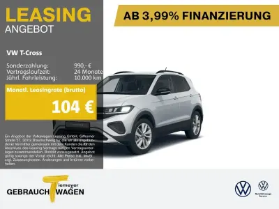 Gebraucht VW T-Cross Goal 95 PS (69 kW) 2025 Silber SUV