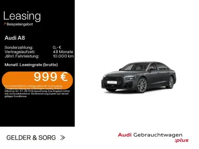 Brugt Audi A8L S-Line 462 HK (339 kW) 2024 Grå Sedan