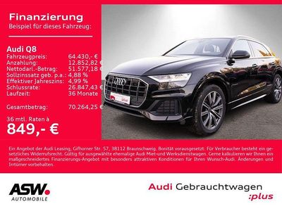 Second-hand Audi Q8 S-Line 231 CP (169 kW) 2023 Negru SUV