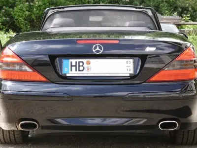 Gebraucht Mercedes SL500 AMG 306 PS (225 kW) 2001 Schwarz Cabrio