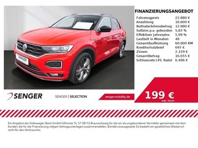 gebraucht VW T-Roc 2.0 TSi Sport 4 Motion DSG R-Line Navi LED