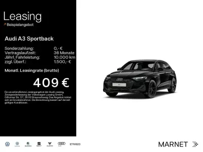 Neu Audi A3 Sport 150 PS (110 kW) 2026 Mythosschwarz metallic Limousine