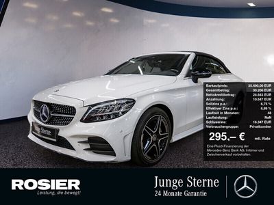 gebraucht Mercedes C200 Cabrio AMG Line Night LED Navi Kamera