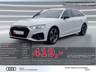 Weiß metallic Gebraucht 2024 Audi A4 S-Line Kombi | 43.980 €