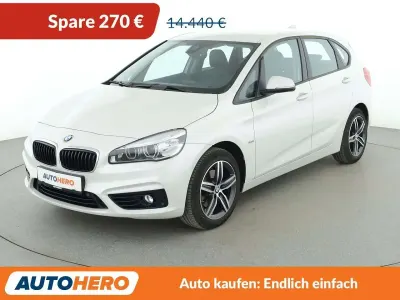 Gebraucht BMW 218 Active Tourer Sport Line 136 PS (100 kW) 2016 Weiß Van / Kleinbus