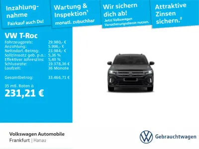 Gebraucht VW T-Roc Life 150 PS (110 kW) 2025 Schwarz SUV