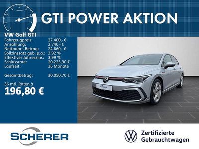 Gebraucht VW Golf VIII GTI 245 PS (180 kW) 2023 Reflexsilber metallic (metallic) Limousine