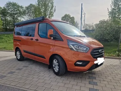 Gebraucht Ford Transit Custom Nugget 185 PS (136 kW) 2022 Orange Van / Kleinbus