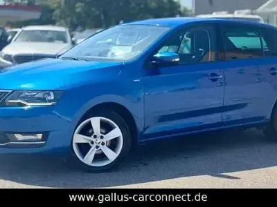 Gebraucht Skoda Rapid Clever 95 PS (69 kW) 2018 Blau Kleinwagen