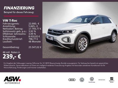 Gebraucht VW T-Roc Style 150 PS (110 kW) 2022 Pure white SUV