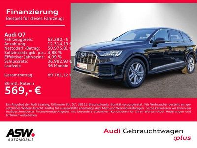 Mythosschwarz metallic Gebraucht 2023 Audi Q7 Ambiente SUV | 63.290 € (Superpreis)