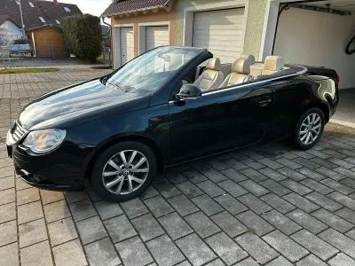 Brugt VW Eos 140 HK (102 kW) 2008 Sort Cabriolet