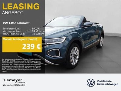 Używany VW T-Roc Cabriolet Style 116 KM (85 kW) 2025 Niebieski Kabriolet