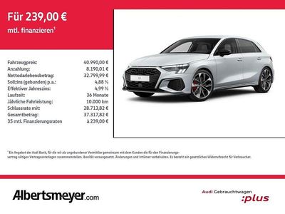 Gebraucht Audi S3 Sport 310 PS (228 kW) 2023 Gletscherweiß metallic Limousine