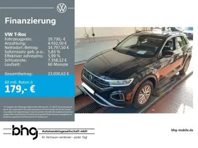 Gebraucht VW T-Roc Life 110 PS (80 kW) 2022 Schwarz SUV