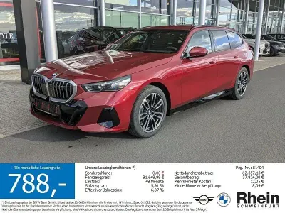 Nowe BMW 520 M Sport 197 KM (144 kW) 2026 Czerwony Kombi
