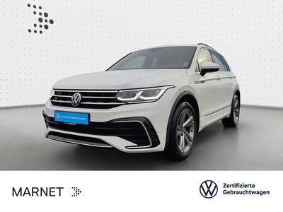 Pure white Gebraucht 2021 VW Tiguan R-line SUV | 31.490 € (Guter Preis)