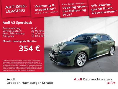 Gebraucht Audi A3 S-Line 204 PS (150 kW) 2025 Grün Limousine