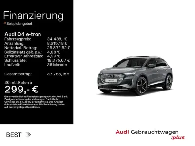 Gebraucht Audi Q4 e-tron S-Line 194 kW (265 PS) 2023 Kieselgrau SUV