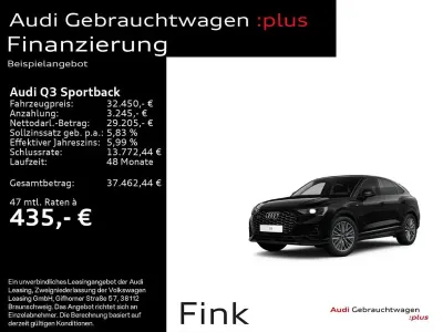Gebraucht Audi Q3 Sportback S-Line 200 PS (147 kW) 2022 Mythosschwarz metallic SUV