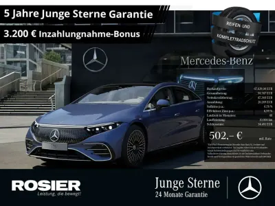 Gebraucht Mercedes EQS580 Premium Plus 385 kW (524 PS) 2022 Blau / sodalithblau Limousine
