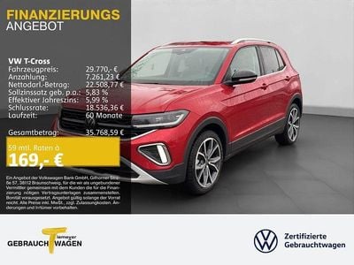 Rot Neu 2025 VW T-Cross Style SUV | 29.770 € (Guter Preis)