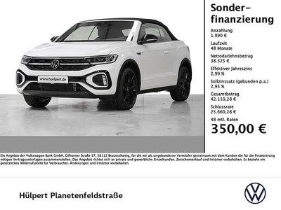 Neu VW T-Roc Cabriolet R-line 150 PS (110 kW) 2026 Pure white uni schwarz Cabrio