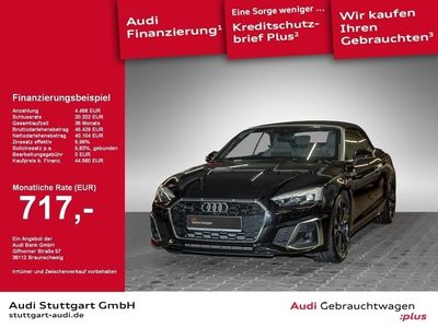 Mythosschwarz metallic Gebraucht 2020 Audi A5 Cabriolet S-Line Cabrio | 44.560 € (Teuer)