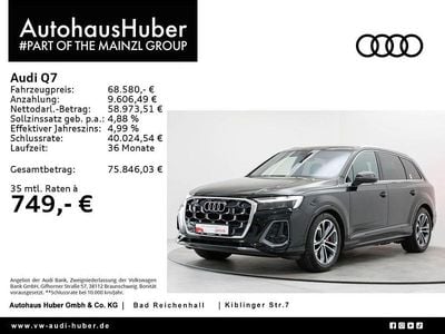 Mythosschwarz metallic (metallic) Gebraucht 2024 Audi Q7 S-Line SUV | 68.580 € (Guter Preis)