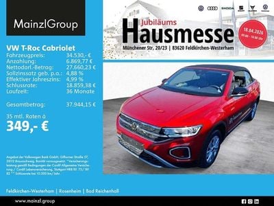 Gebraucht VW T-Roc Cabriolet Goal 150 PS (110 kW) 2025 Rot Cabrio