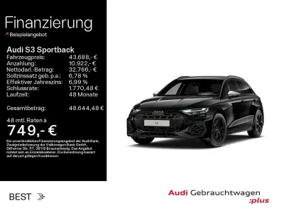 Gebraucht Audi S3 Comfort 333 PS (244 kW) 2025 Mythosschwarz metallic Limousine