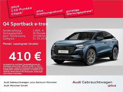 Gebraucht Audi Q4 Sportback e-tron S-Line 210 kW (286 PS) 2025 Blau SUV