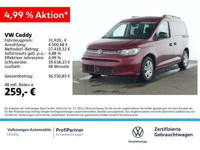 Używany VW Caddy Life 122 KM (89 kW) 2024 Czerwony Minivan