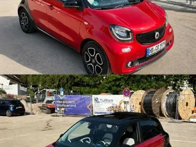 Usata Smart ForFour Passion 71 CV (52 kW) 2015 Rosso Utilitaria