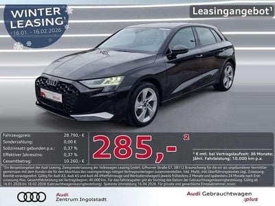 Mythosschwarz metallic Gebraucht 2025 Audi A3 Advanced Plus Limousine | 28.790 € (Superpreis)