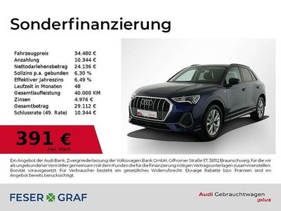 Navarrablau metallic Gebraucht 2023 Audi Q3 S-Line SUV | 34.480 € (Guter Preis)