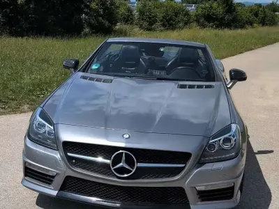 Gebraucht Mercedes SLK55 AMG AMG 421 PS (309 kW) 2012 Silber Cabrio