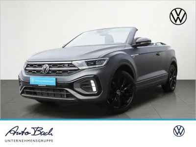 Gebraucht VW T-Roc Cabriolet R-line 150 PS (110 kW) 2023 Indiumgrau  matt/schwarz/< sonderfarbe Cabrio