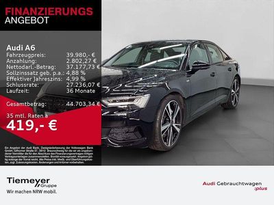 Mythosschwarz metallic Gebraucht 2022 Audi A6 Sport Limousine | 39.980 € (Fairer Preis)