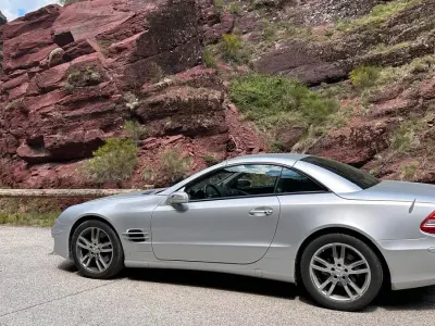 Gebraucht Mercedes SL350 272 PS (200 kW) 2007 Silber Cabrio