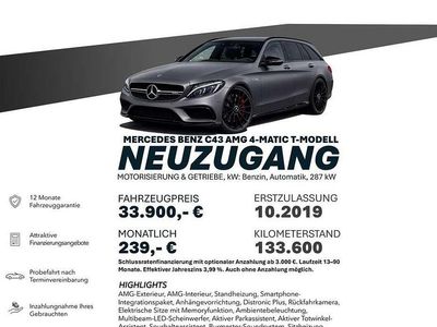 Gebraucht Mercedes C43 AMG AMG 390 PS (286 kW) 2019 Silber Limousine